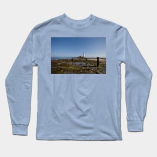 St Mary's Island at low tide Long Sleeve T-Shirt